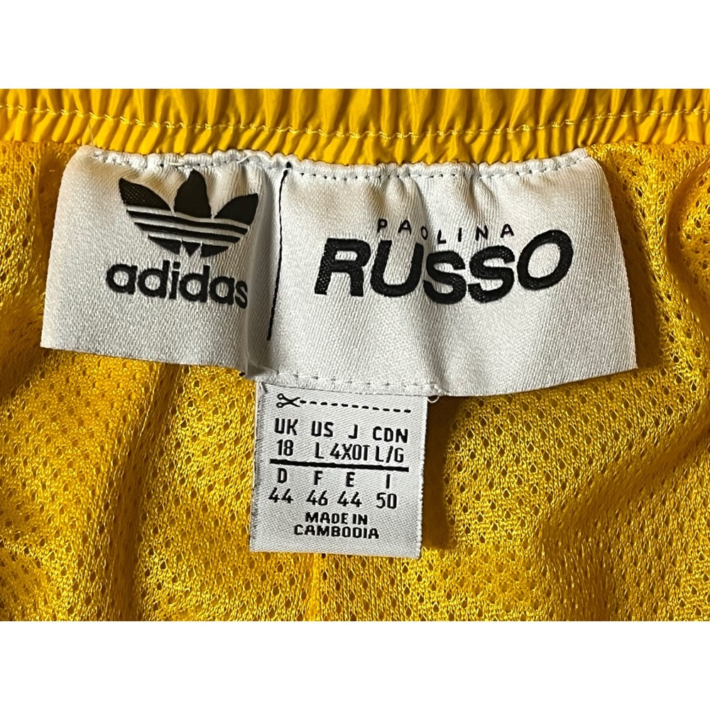 Adidas Paolina Russo Womens Yellow Track Pants Joggers Size L GV4686 - Picture 3 of 15